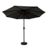 Instahut Outdoor Umbrella 3m Base Beach Pole Garden Tilt Sun Patio UV Black