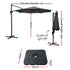 3m Outdoor Umbrella w/Base Cantilever Beach Roma 360 Degree Tilt Charcoal