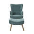 Armchair Set with Ottoman Blue Lansar