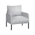 Armchair Accent Chair Pillow Fabric Grey