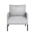 Armchair Accent Chair Pillow Fabric Grey