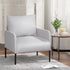 Armchair Accent Chair Pillow Fabric Grey