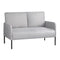 Armchair 2-Seater Sofa Pillow Linen Grey