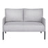 Armchair 2-Seater Sofa Pillow Linen Grey