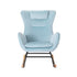 Artiss Rocking Chair Armchair Pillow Velvet Blue