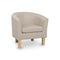 Armchair Lounge Chair Tub Accent Armchairs Fabric Sofa Chairs Beige