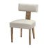 Artiss Dining Chairs Set of 2 Linen Fabric Wooden Beige