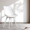 Artiss Set of 2 White Dining Chairs PP Seat Steel Legs Cushioned Back