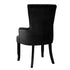 Dining Chair Velvet French Provincial Armchair Black