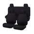 Seat Covers for NISSAN NAVARA D23 SERIES 3 NP300 11/2017 -11/ 2020 DUAL CAB FR BLACK CHALLENGER