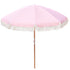 Havana Outdoors Beach Umbrella Portable 2 Metre Fringed Garden Sun Shade Shelter - Dusty Rose