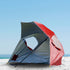 Beach Umbrella 2.4M Outdoor Garden Beach Portable Shade Shelter - Red