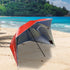 Beach Umbrella 2.4M Outdoor Garden Beach Portable Shade Shelter - Red