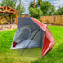 Beach Umbrella 2.4M Outdoor Garden Beach Portable Shade Shelter - Red