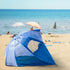 Beach Umbrella 2.4M Outdoor Garden Beach Portable Shade Shelter - Blue