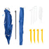 Beach Umbrella 2.4M Outdoor Garden Beach Portable Shade Shelter - Blue