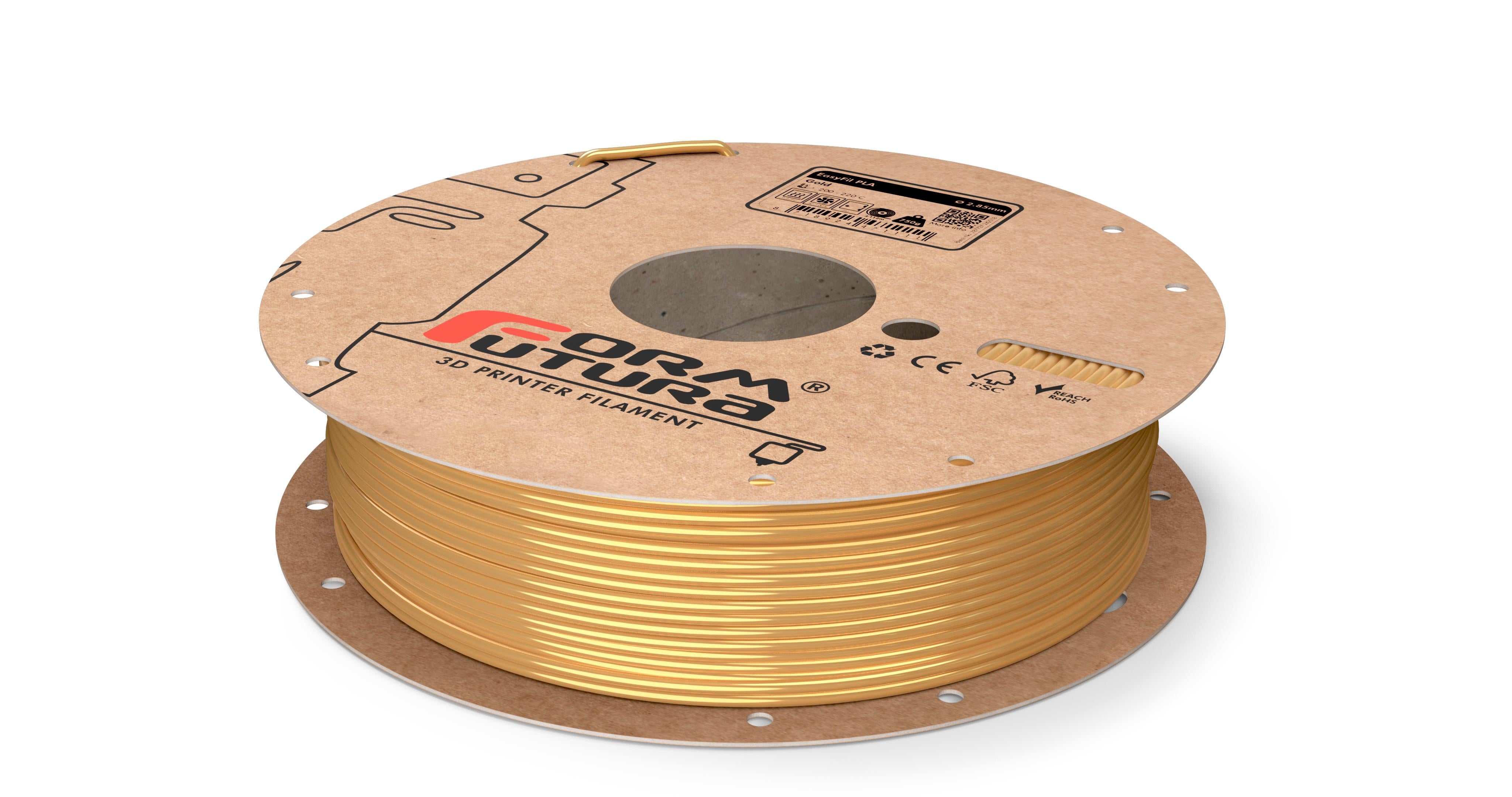 PLA Filament EasyFil PLA 2.85mm Gold 750 gram 3D Printer Filament