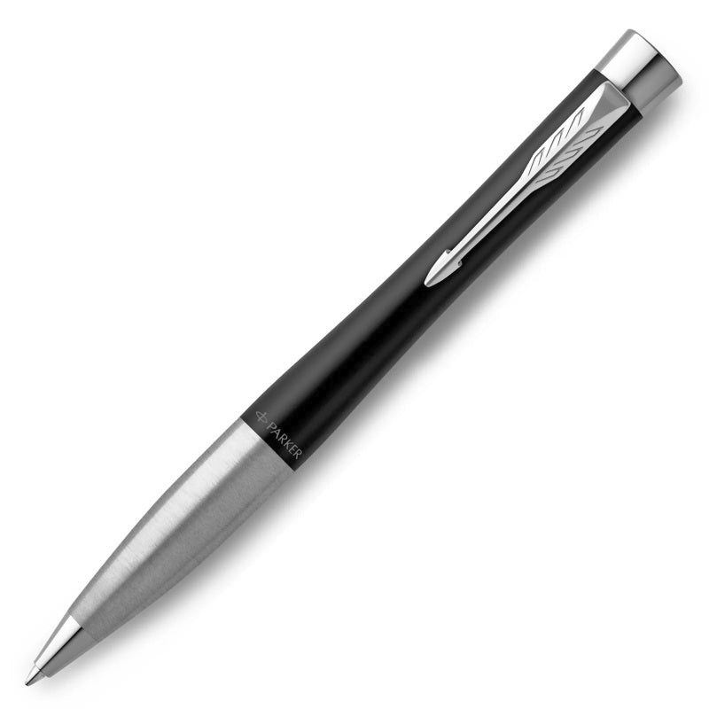 Urban Twist Ballpoint Pen -  Black with Chrome Trim