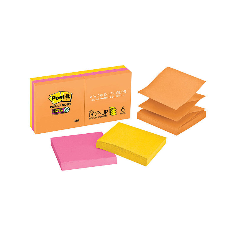 POST-IT Super Sticky Note R330-6SSUC RDJ Popup Pack of 6