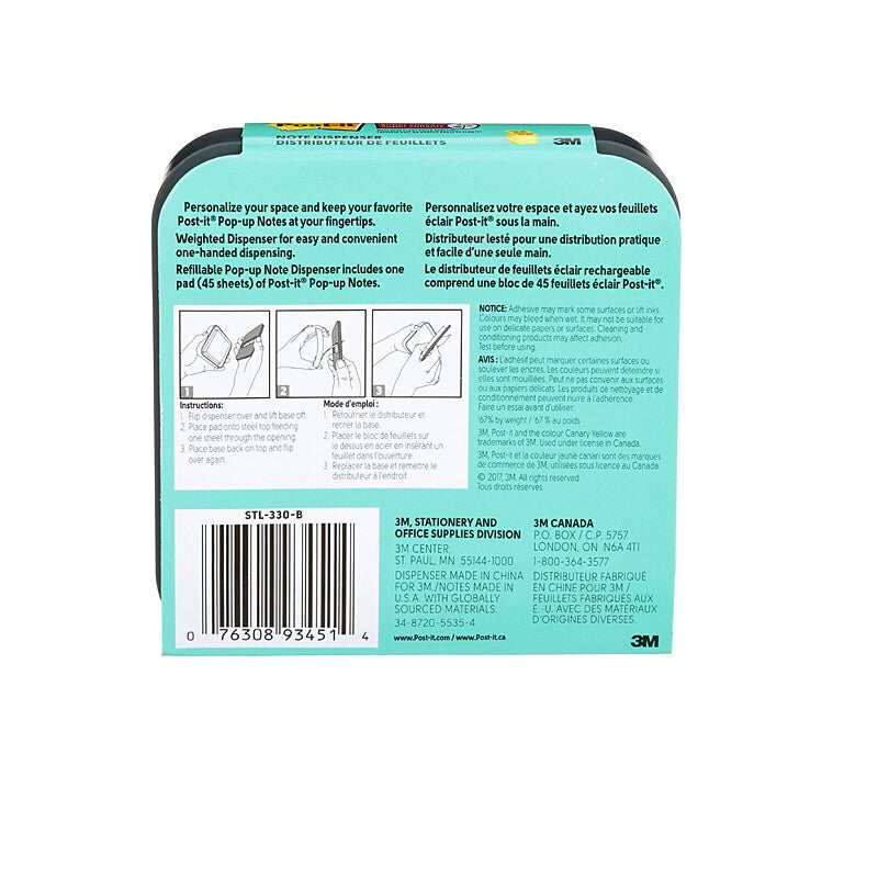 POST-IT STL-330-B Steel P-Up Display