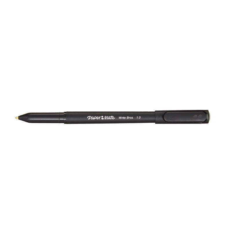 PAPER MATE WriteBros 1.0mm Ball Pen Black Box of 12