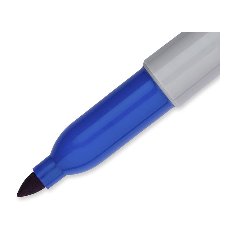 SHARPIE Permanent Marker Fine Point Blue Box of 12