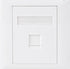 CAT5e RJ45 Wall Face Plate 86x86mm 1 Port Socket Kit