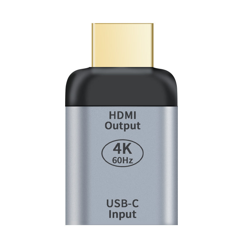 USB-C to HDMI Female to Male Adapter support 4K@60Hz Aluminum shell Gold plating for Windows Android Mac OS
