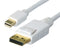 ASTROTEK Mini DisplayPort DP to DisplayPort DP Cable 1m - 20 pins Male to Male Gold Plated RoHS