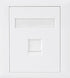 CAT6 RJ45 Network Wall Face Plate Outlets 86x86mm 1 Port Socket Kit