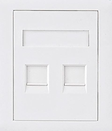 CAT6 RJ45 Network Wall Face Plate Outlets 86x86mm 2 Port Socket Kit LS