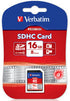 VERBATIM SDHC 16GB (Class 10) Up to 45MB/Sec 300X read speed