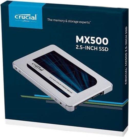 MICRON (CRUCIAL) MX500 1TB 2.5\' SATA SSD - 3D TLC 560/510 MB/s 90/95K IOPS Acronis True Image Cloning Software 7mm w/9.5mm Adapter