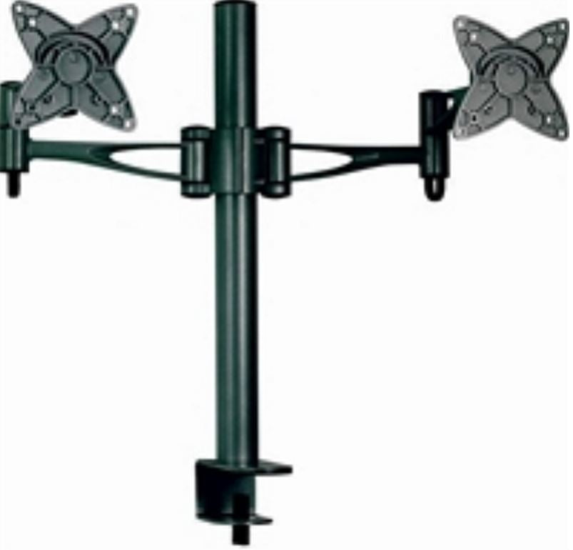 Astrotek Dual Monitor Arm Desk Mount Stand 36cm for 2 LCD Displays 21.5' 22' 23.6' 24' 27' 15kg 30Â° tilt 180Â° swivel 360Â° rotate VESA 75x75 100x100