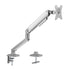 BRATECK Single Monitor Economical Spring-Assisted Monitor Arm Fit Most 17'-32' Monitors, Up to 9kg per screen VESA 75x75/100x100 Matte Grey