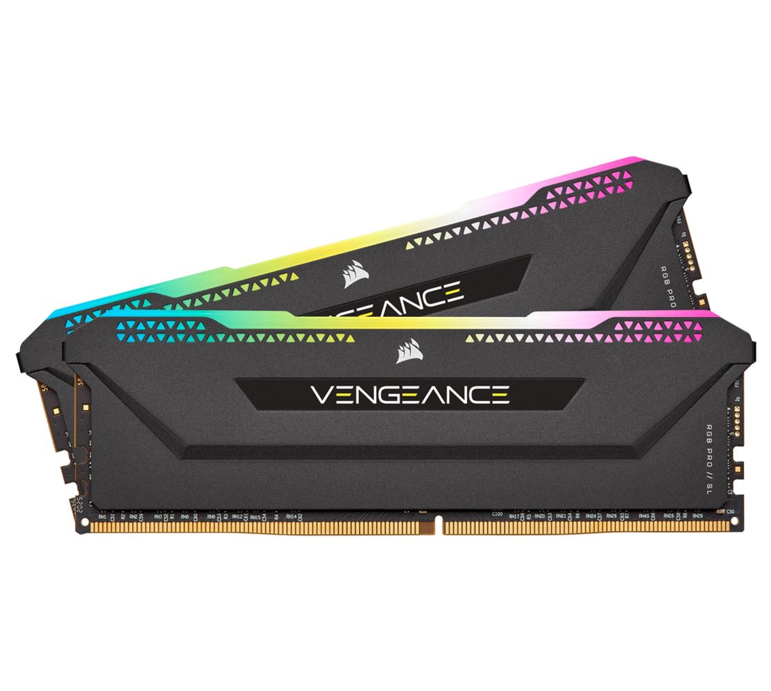 CORSAIR Vengeance RGB PRO SL 32GB (2x16GB) DDR4 3600Mhz C18 Black Heatspreader for AMD Desktop Gaming Memory