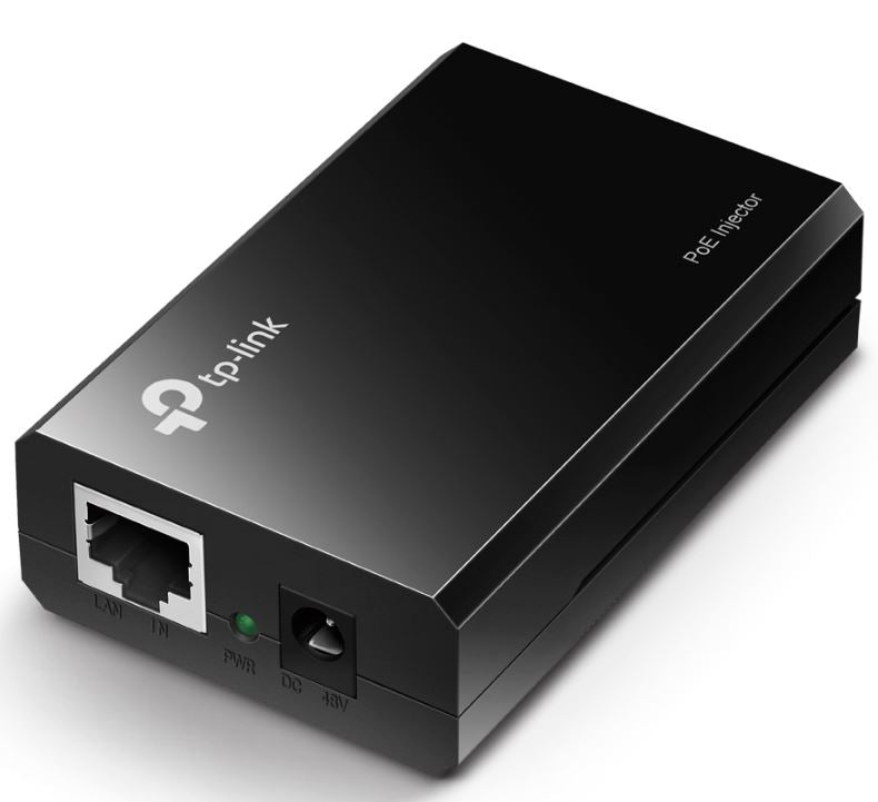 TP-LINK TL-POE150S PoE Injector Splitter 2xGbE Gigabit RJ45 Port Power Over Ethernet Adapter carry Power & Data over 100m Plug & Play