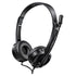 H100 Wired Stereo Headsets - HD Voice Rotary Microphone Volume Adjustment 3.5mm