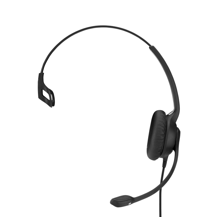 Sennheiser SC230 Wide Band Monaural headset with Noise Cancelling mic - high impedance for standard phones, Easy D - Requires Easy Disconnect Cable