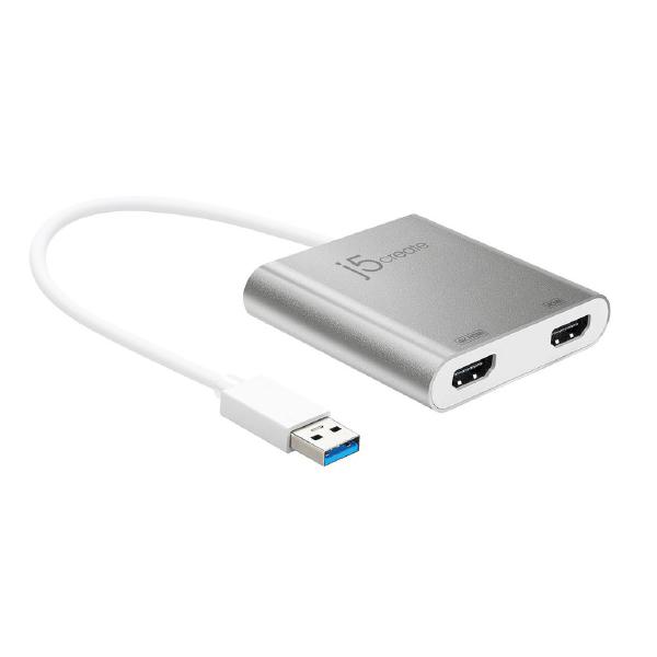 JUA365 USB 3.0 to 4K2K Dual HDMI Multi-Monitor Adapter