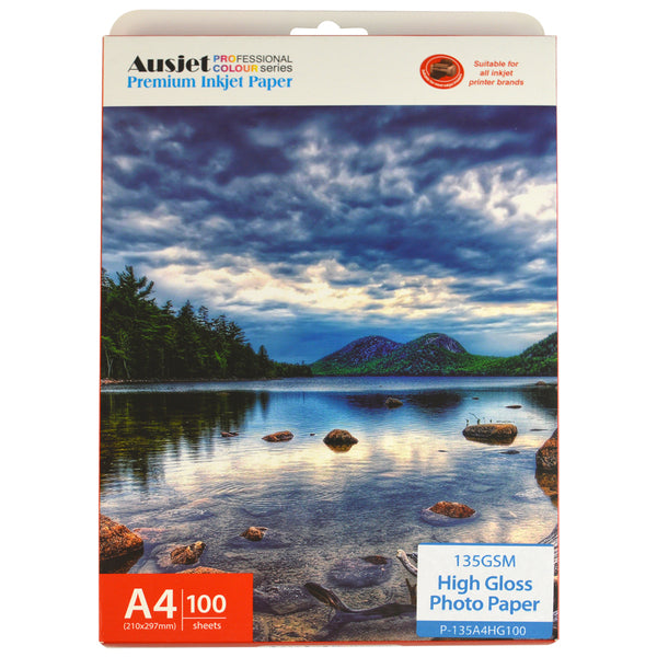 135gm A4 High Gloss Photo Paper 100 Sheets