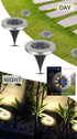 8 Pack LED Solar Pathway Lights Outdoor Solar Ground Lights Warm White