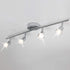 Modern 4 Light Track Lighting Kit LED Chrome