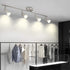Modern 4 Light Track Lighting Kit LED Chrome