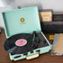 mbeat Woodstock Tiffany Blue Retro Turntable