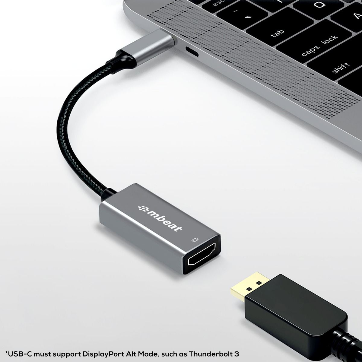 mbeat Elite USB-C to HDMI Adapter - Space Grey