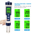 5-IN-1 Digital Water Quality Tester Waterproof pH TDS EC Temperature Meter Pool