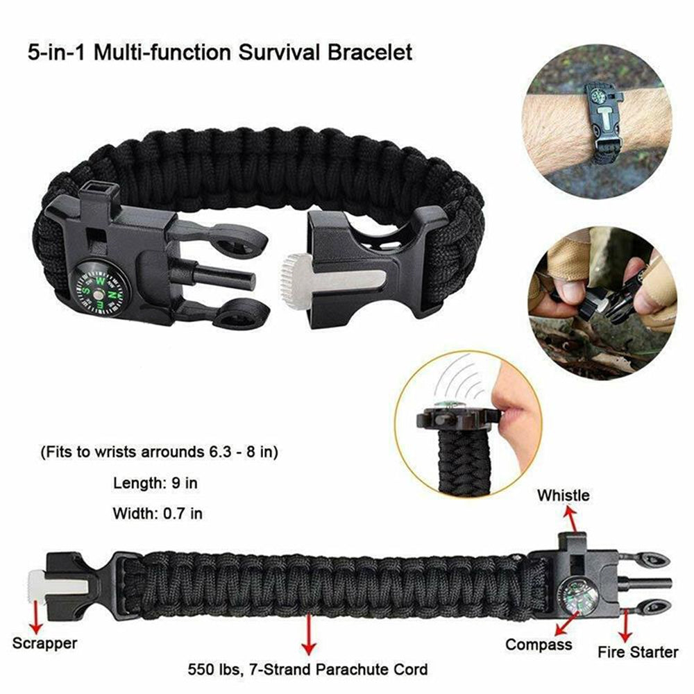 Tactical Emergency Survival Kit Outdoor Sports Hiking Camping SOS Tool Equipment