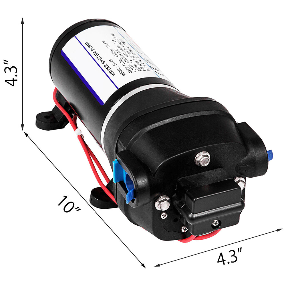 12V Water Pump FL-40 High Pressure 17/10LPM For Caravan Boat Camp Washdown