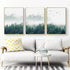 Wall Art 40cmx60cm Mystical Forest  3 Sets Gold Frame Canvas
